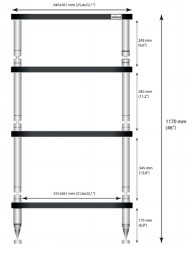 Solidsteel HF-4 Colossus “Special” Hi-Fi Equipment Rack